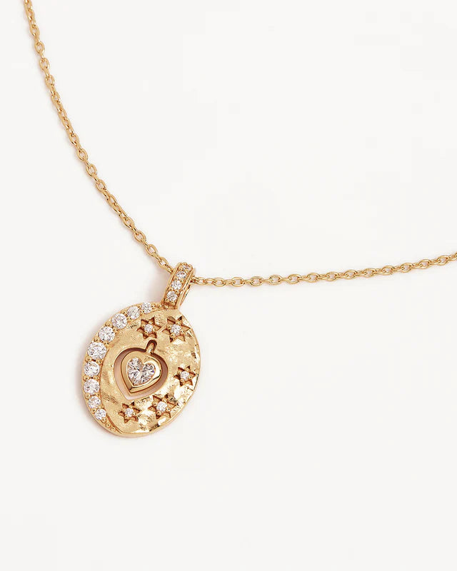 18k Gold Vermeil Love You to the Moon and Back Necklace