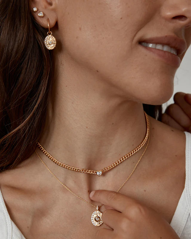 18k Gold Vermeil Love You to the Moon and Back Necklace