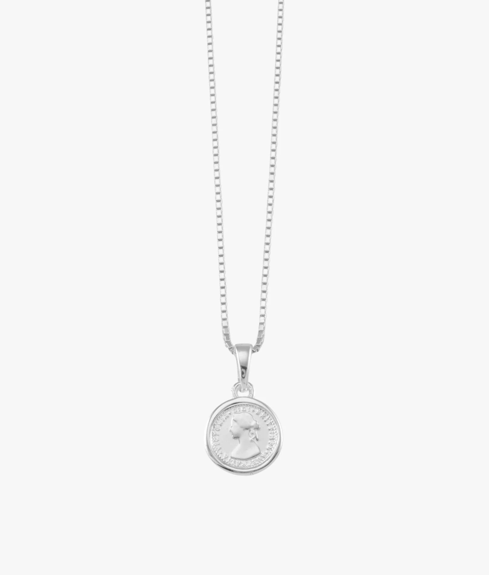 MICRO COIN BOX CHAIN NECKLACE