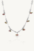 Trinket Tourmaline Silver Necklace