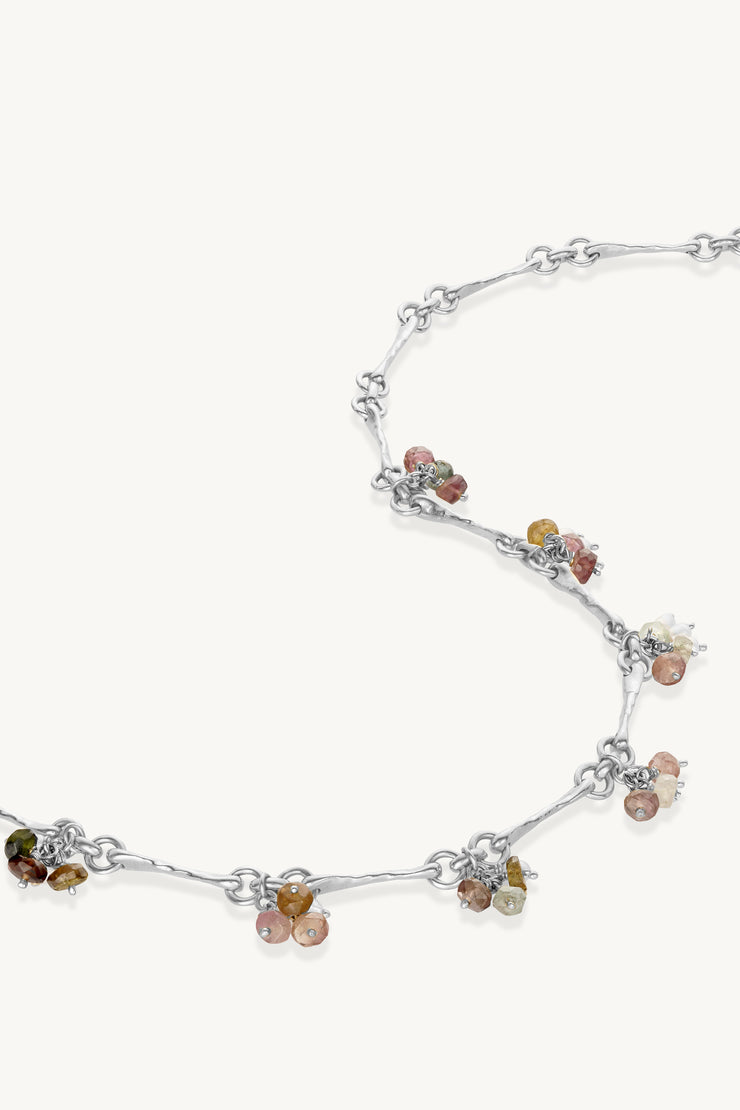 Trinket Tourmaline Silver Necklace