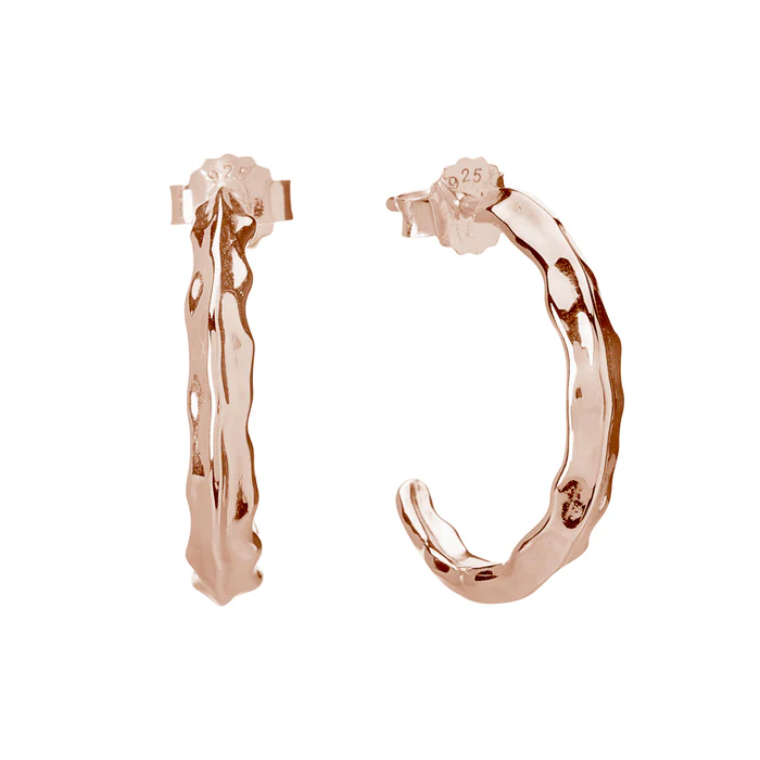 VINTAGE MEDIUM HOOPS - ROSE GOLD