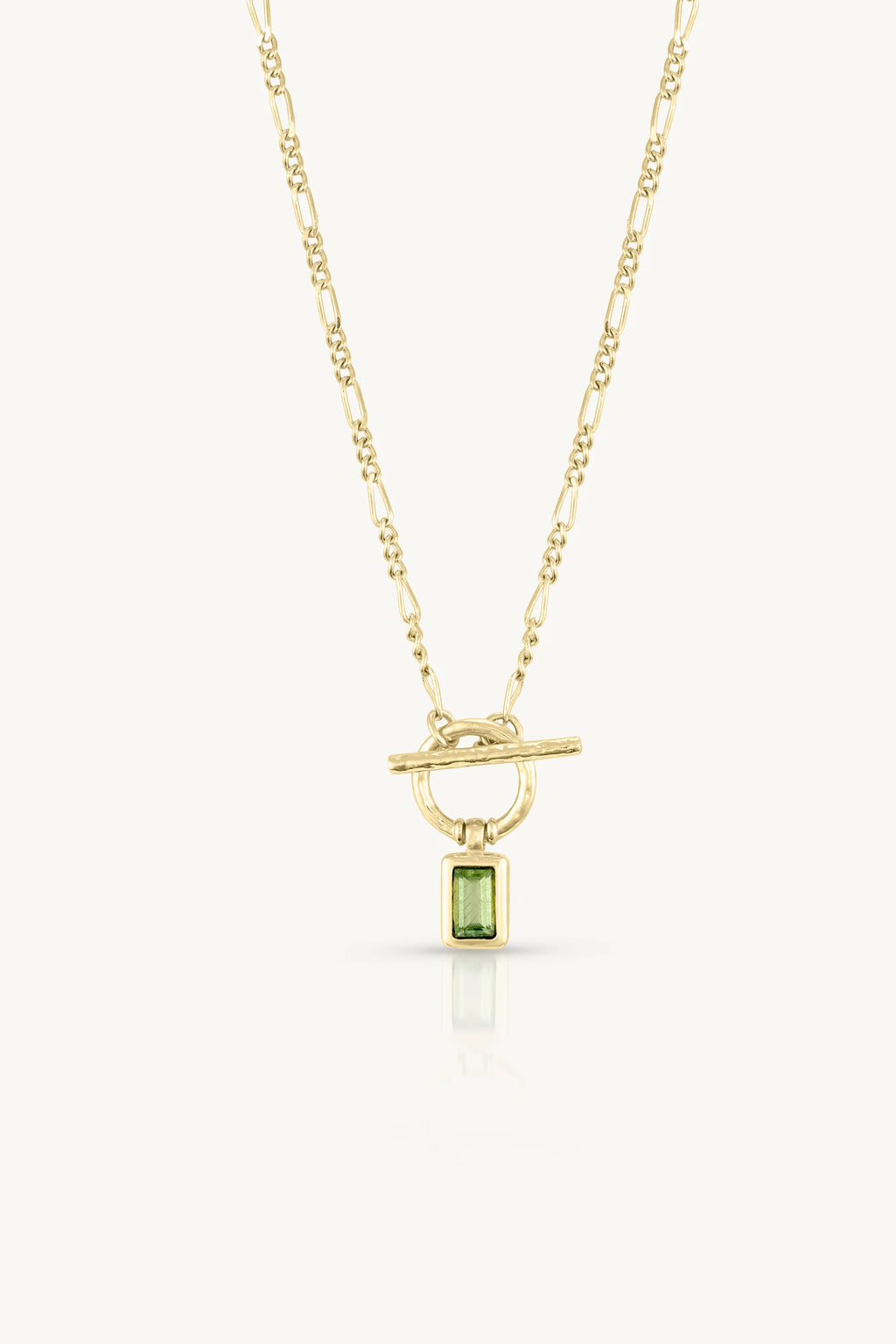 Apatite Gold Toggle Necklace