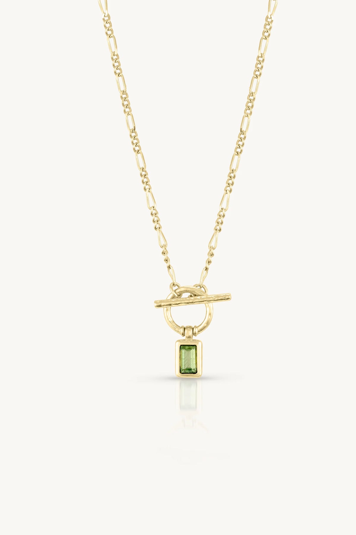 Apatite Gold Toggle Necklace