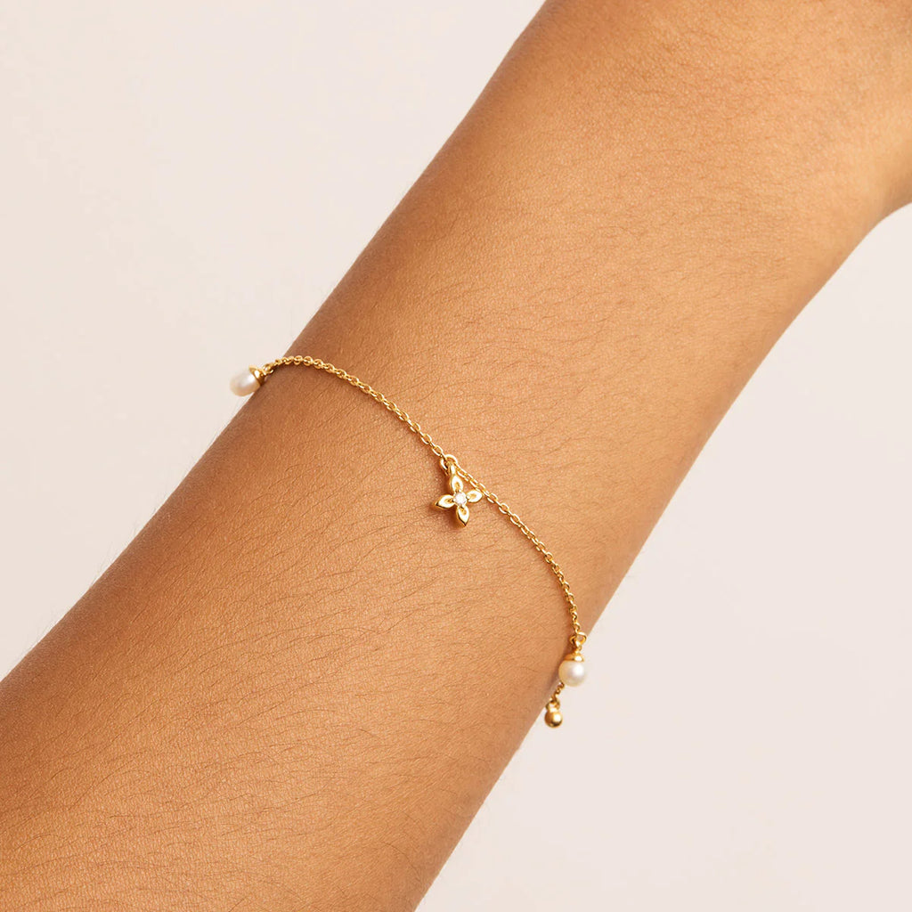 LIVE IN PEACE BRACELET GOLD