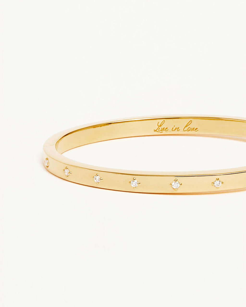 18k Gold Vermeil Live in Love Bangle