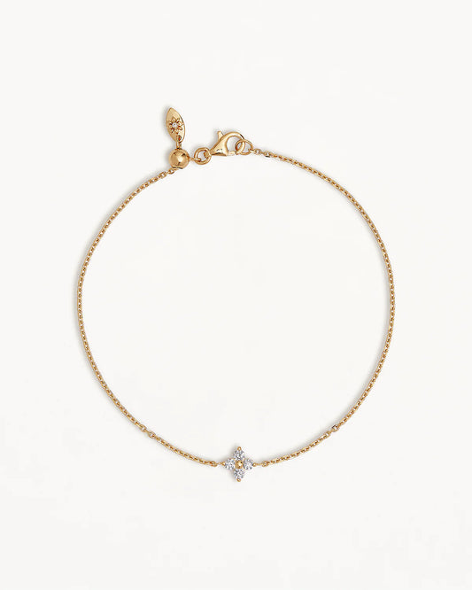 18k Gold Vermeil Crystal Bloom Bracelet