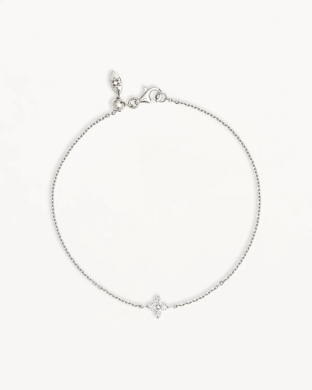 Sterling Silver Crystal Bloom Bracelet