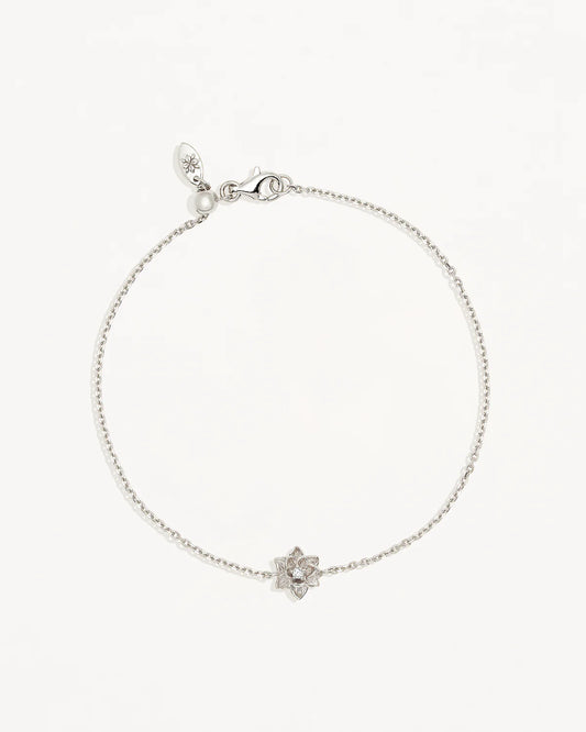 BLOOM WITHIN LOTUS BRACELET STERLING SILVER