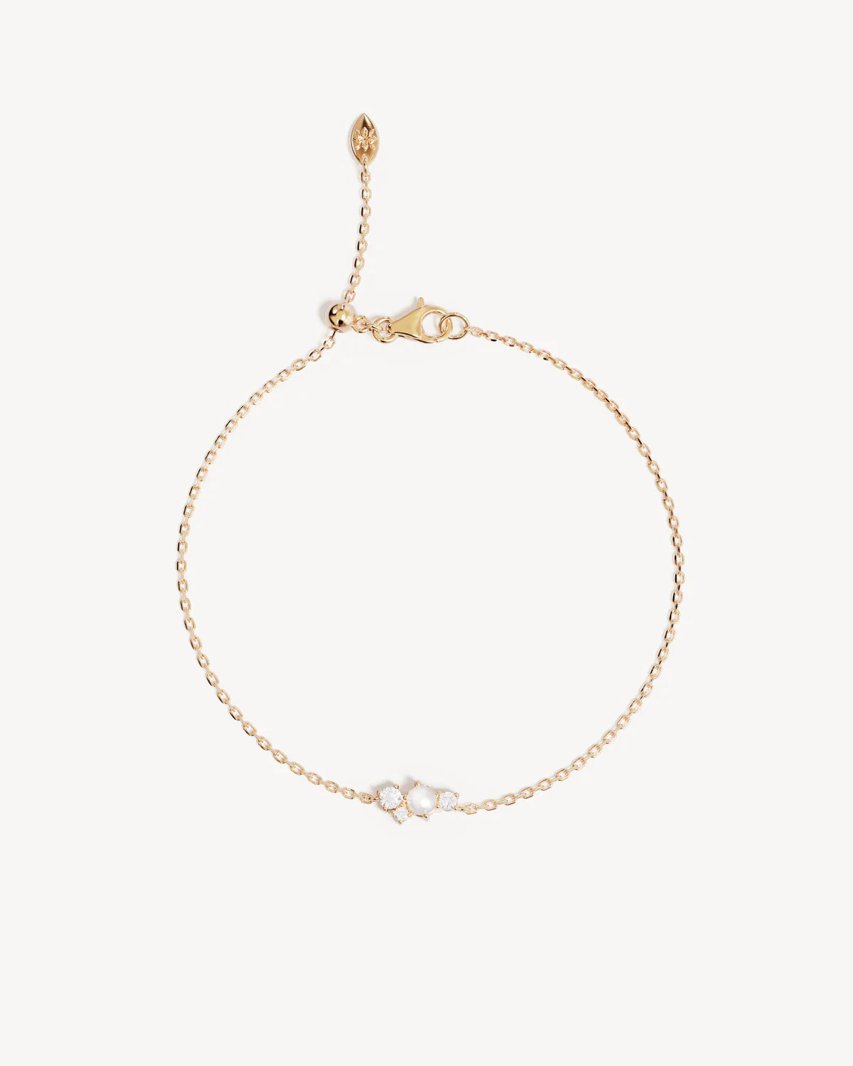 BRACELET LOVE IN STILLNESS PEARL 18K GOLD VERMEIL