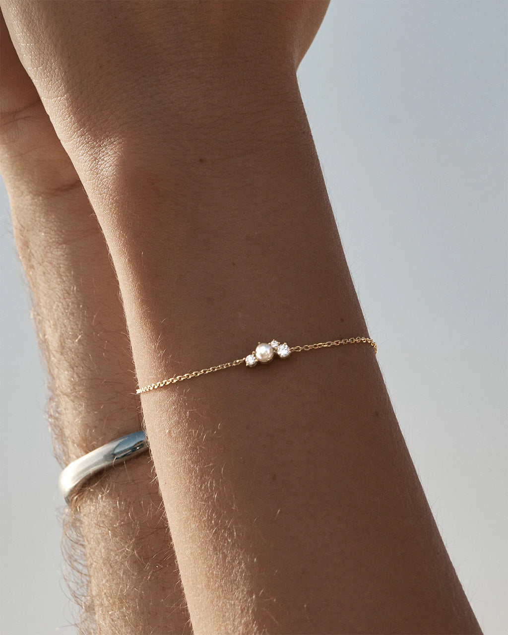 BRACELET LOVE IN STILLNESS PEARL 18K GOLD VERMEIL