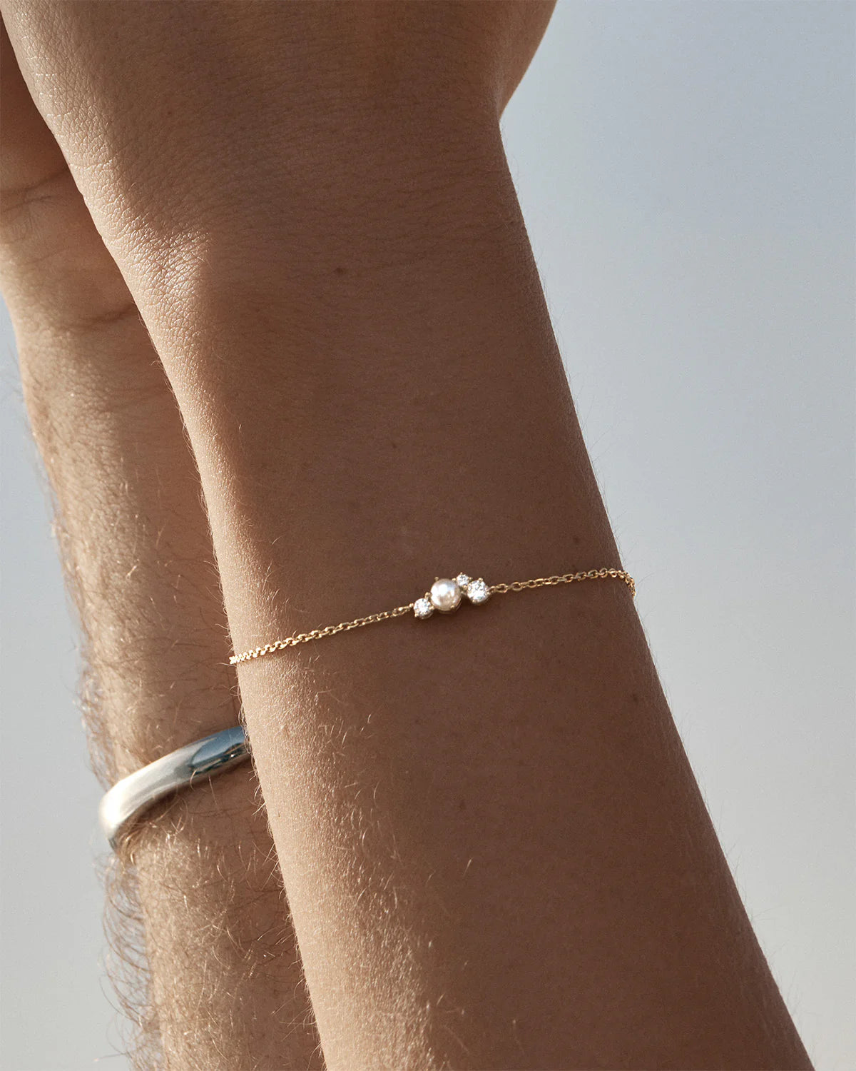 BRACELET LOVE IN STILLNESS PEARL 18K GOLD VERMEIL