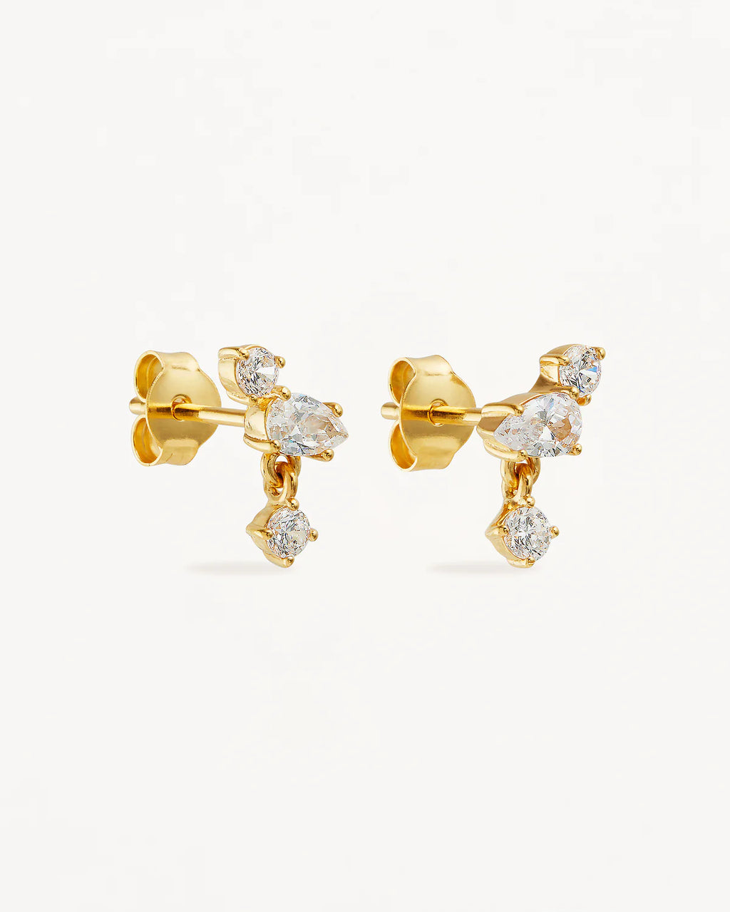 18k Gold Vermeil No Rain, No Flowers Stud Earrings