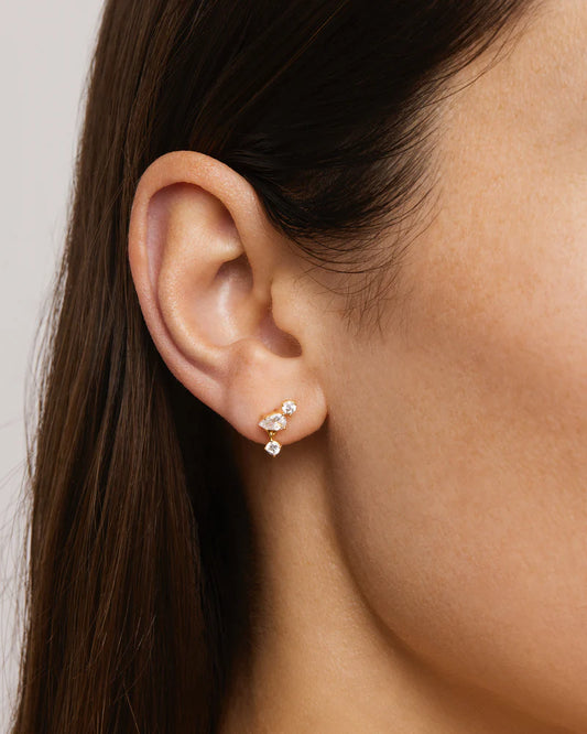 18k Gold Vermeil No Rain, No Flowers Stud Earrings