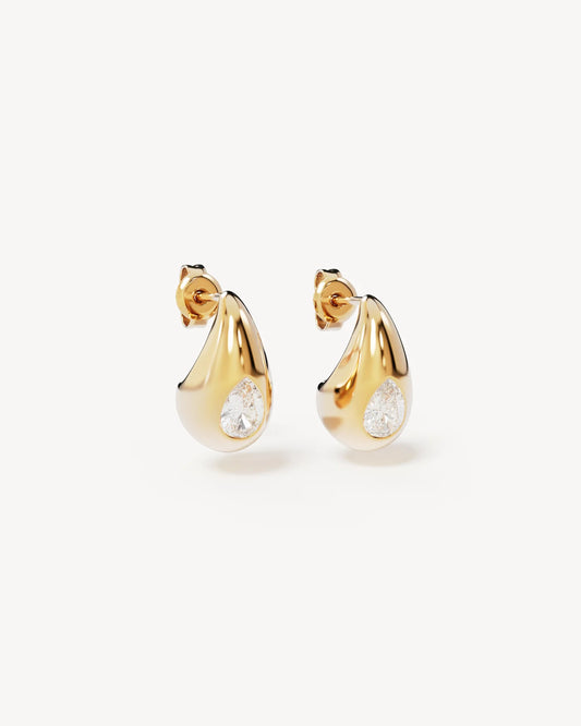 18k Gold Vermeil Dewdrop Small Earrings