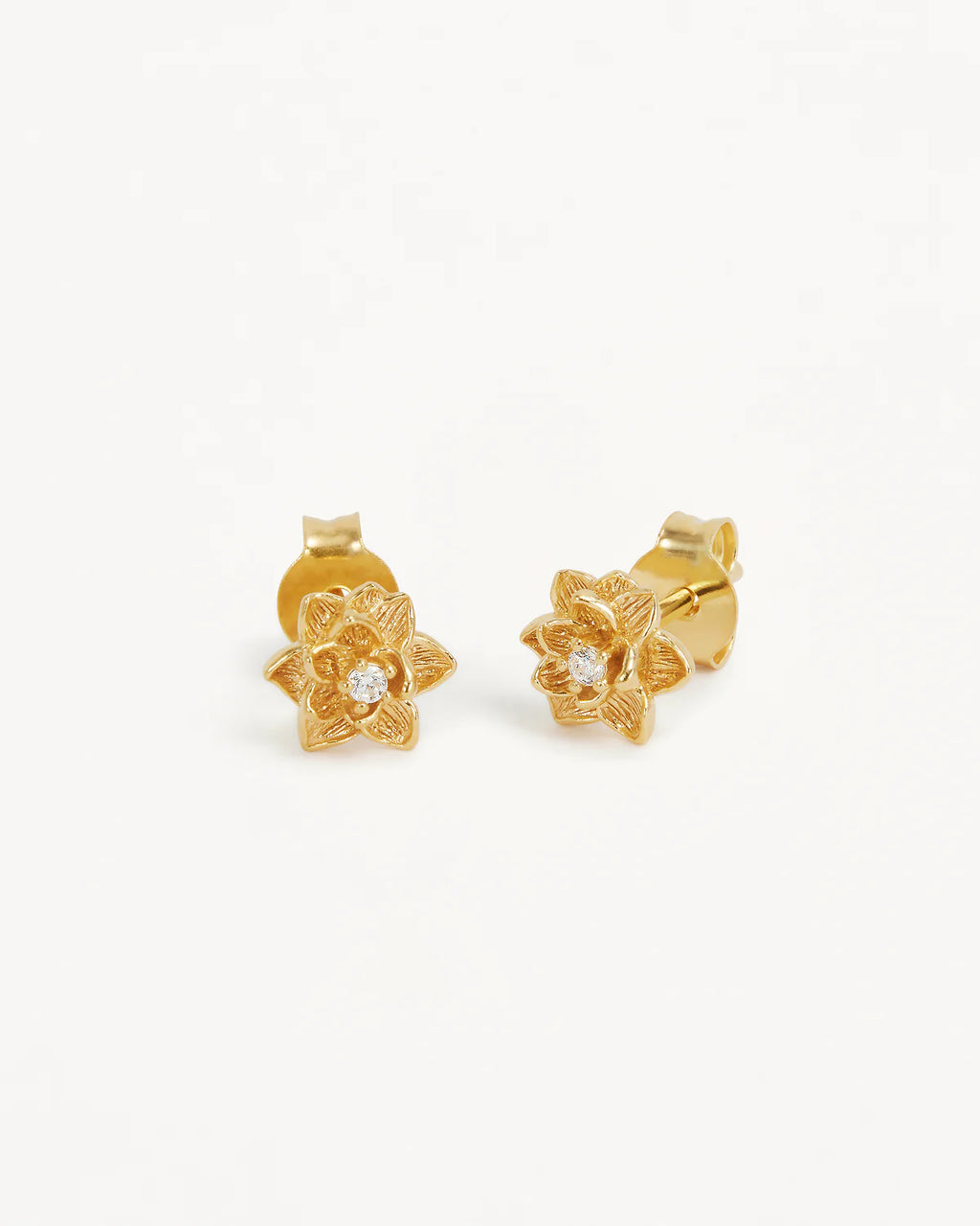 18k Gold Vermeil Bloom Within Lotus Stud Earrings