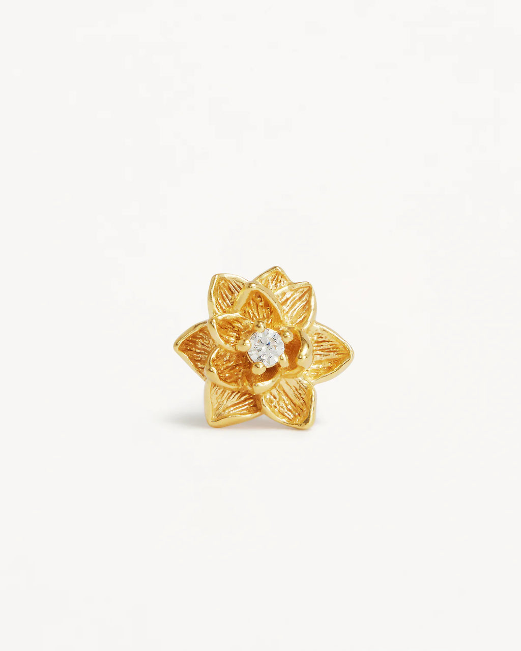 18k Gold Vermeil Bloom Within Lotus Stud Earrings