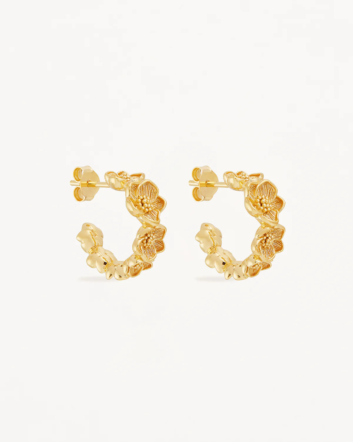 18k Gold Vermeil Bloom With Grace Hoops