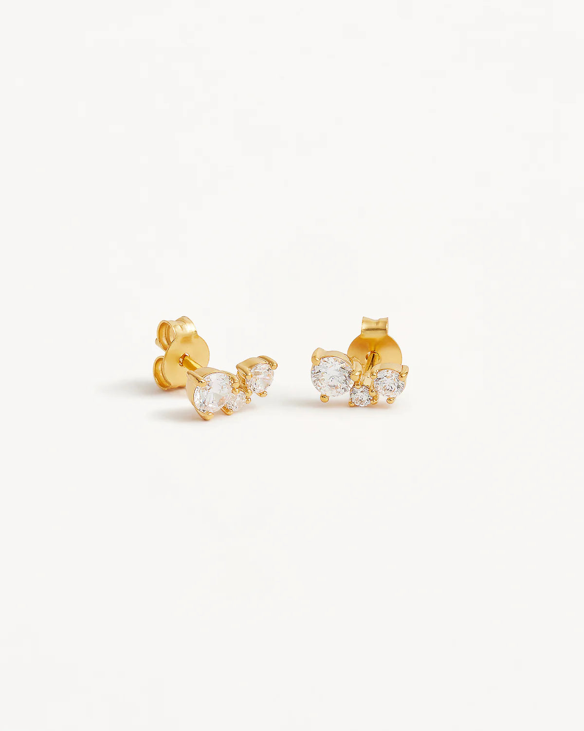 18K GOLD VERMEIL WHISPERS OF LOVE STUD EARRINGS