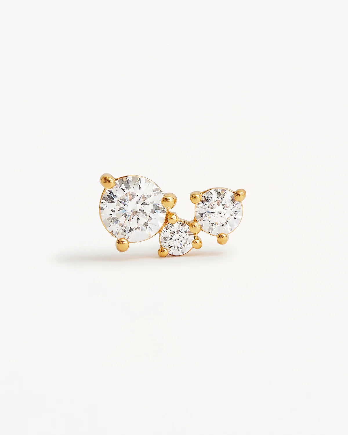 18K GOLD VERMEIL WHISPERS OF LOVE STUD EARRINGS