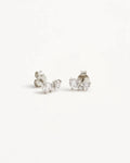 STERLING SILVER WHISPERS OF LOVE STUD EARRINGS