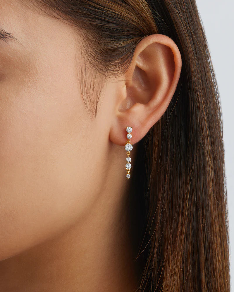 18K GOLD VERMEIL FOREVER YOURS DROP EARRINGS