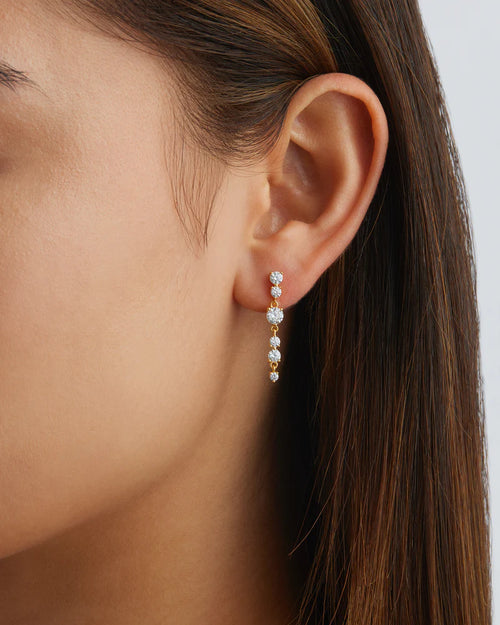 18K GOLD VERMEIL FOREVER YOURS DROP EARRINGS