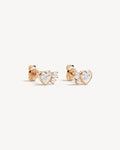 EARRINGS DREAM LOVER HEART 18K GOLD VERMEIL