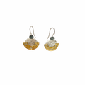 HANDMADE MULTI TONE SEMI CIRCLE DROPS