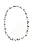 NECKLACE HEAVY FLAT BEAD OXI DETAIL