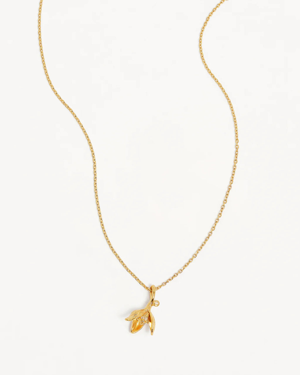 18K GOLD VERMEIL SNOWDROP JANUARY BIRTH FLOWER