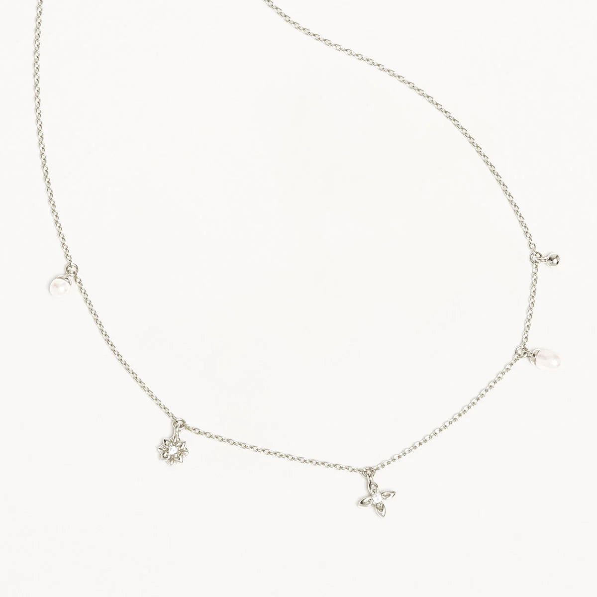LIVE IN PEACE PEARL CHOKER - STERLING SILVER
