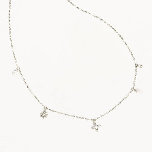 LIVE IN PEACE PEARL CHOKER - STERLING SILVER