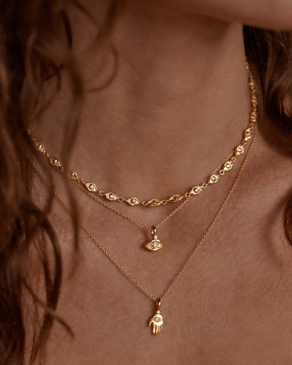 GOLD I AM PROTECTED NECKLACE