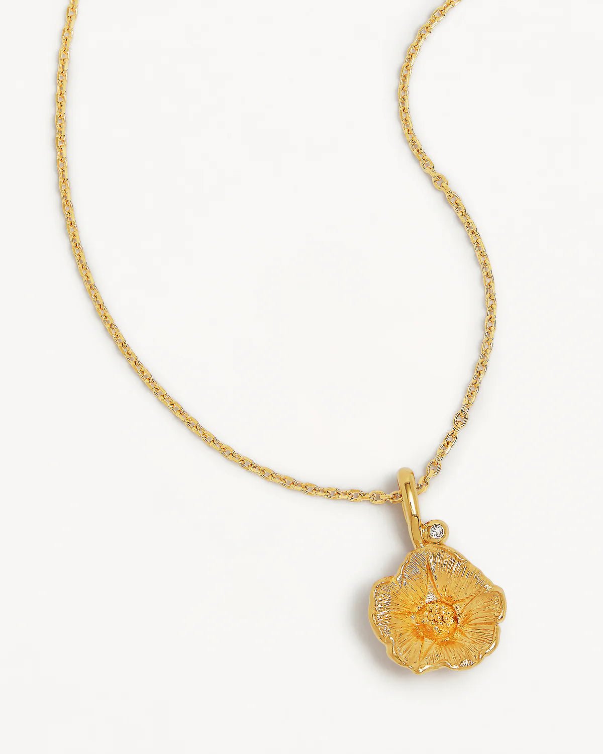 18K GOLD VERMEIL MORNING GLORY SEPTEMBER FLOWER