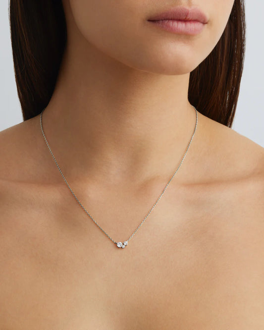 STERLING SILVER WHISPERS OF LOVE NECKLACE