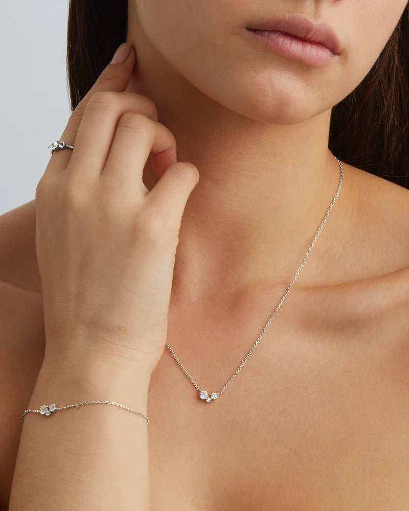 STERLING SILVER WHISPERS OF LOVE NECKLACE