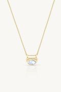 Nyra Moonstone Gold Necklace