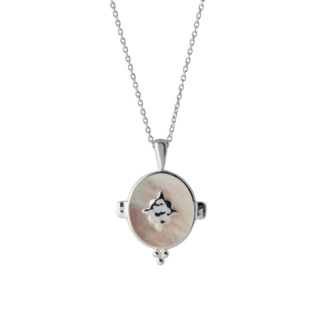 OVAL NECKLACE WITH MOTHER OF PEARL