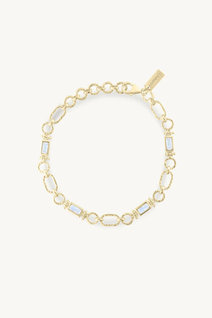 Petra Moonstone Gold Bracelet