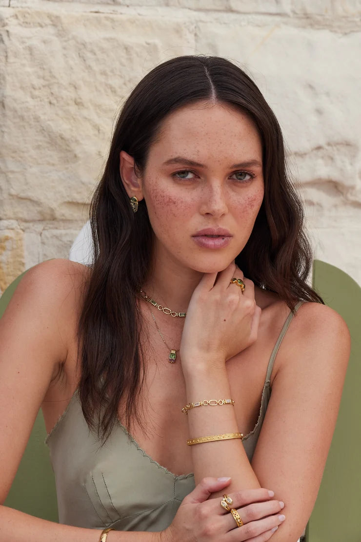 Petra Moonstone Gold Bracelet