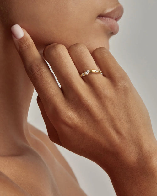 18k Gold Vermeil Chasing Tides Ring