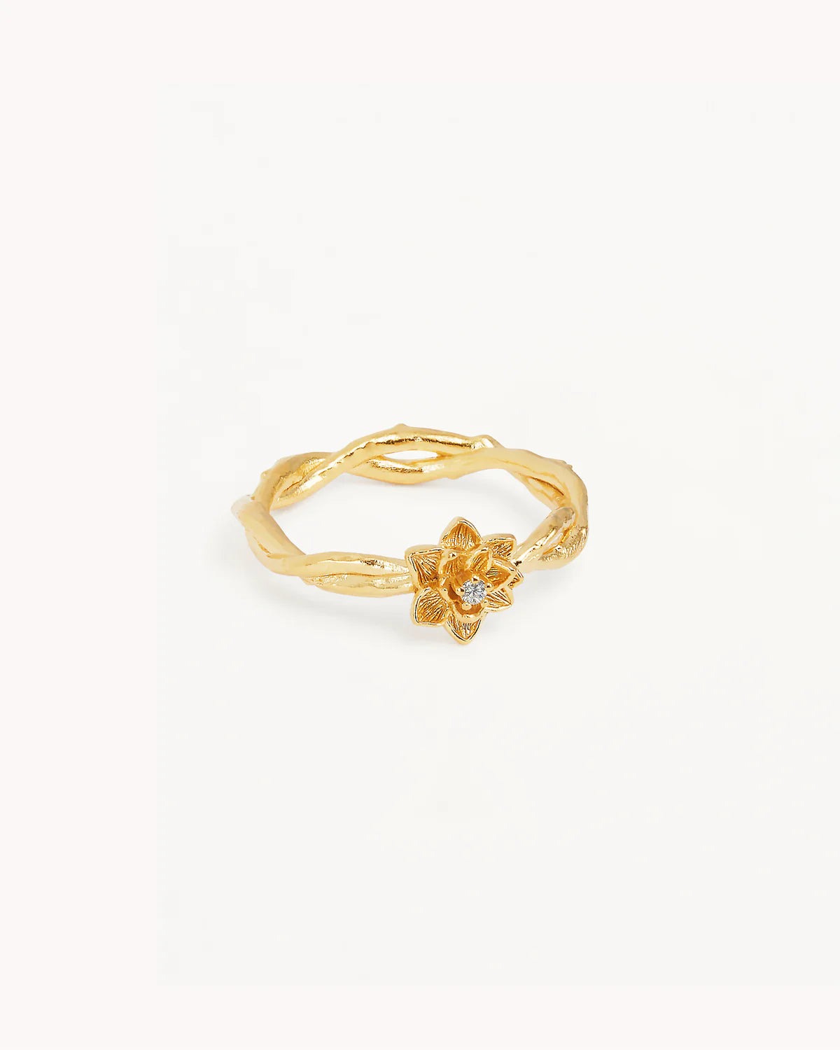 18k Gold Vermeil Bloom Within Lotus Ring