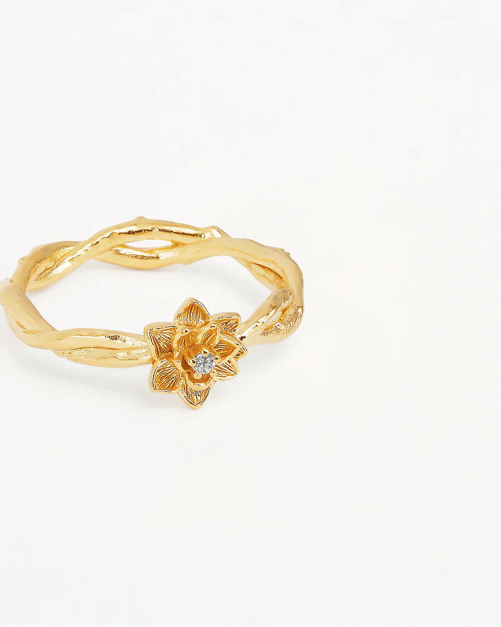 18k Gold Vermeil Bloom Within Lotus Ring