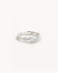 Sterling Silver No Rain, No Flowers Ring