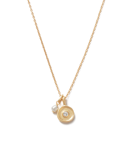 SOLSTICE PEARL NECKLACE - YELLOW GOLD PLATED