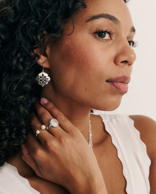 THAI PRINCESS STERLING SILVER EARRINGS