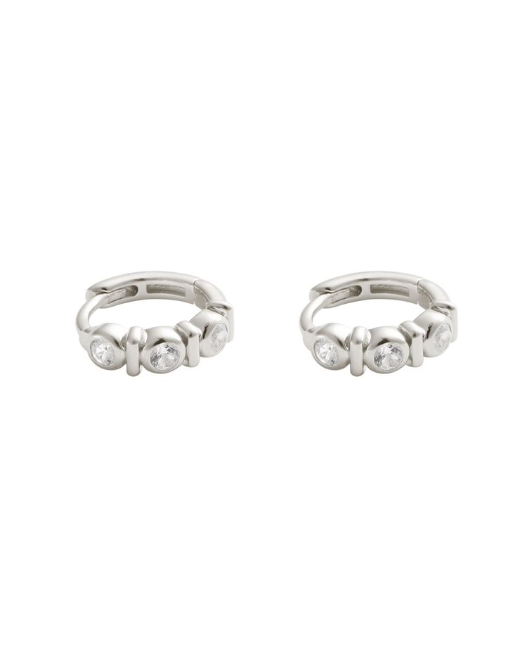 VALE TENNIS HUGGIES - STERLING SILVER