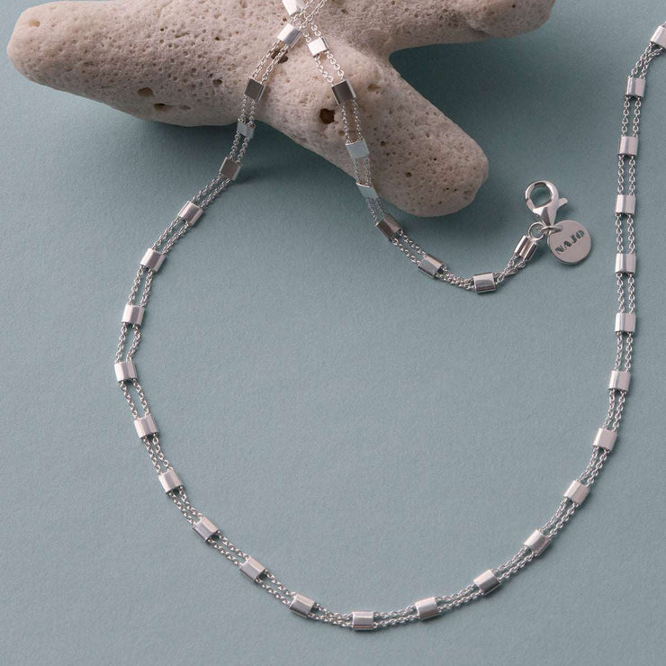 Summer Veil Silver Necklace