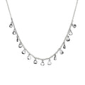 NECKLACE HAMMERED DISK CHARMS